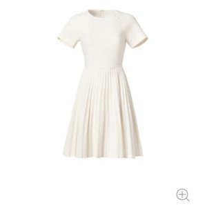 Trina Turk ivory pleated dress
